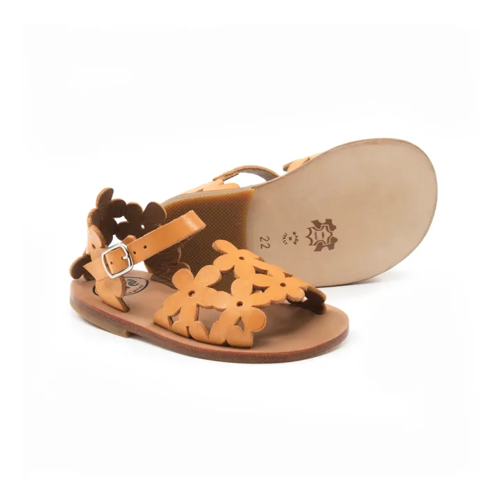 Pèpè Sandales Fleuries | Marron