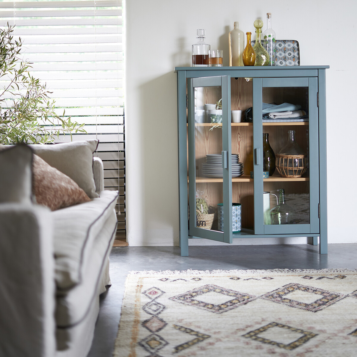 LA REDOUTE INTERIEURS<br>Lage vitrinekast, Alvina