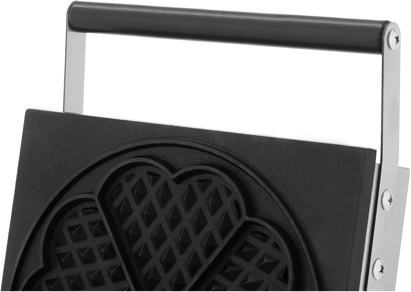Royal Catering RCWM-1500-H Waffeleisen Waffelgerät Waffelautomat Waffle Maker (herzförmig, 1.500 W, Ø 21 cm, 15 min Timer, Teflon, Edelstahlgehäuse)