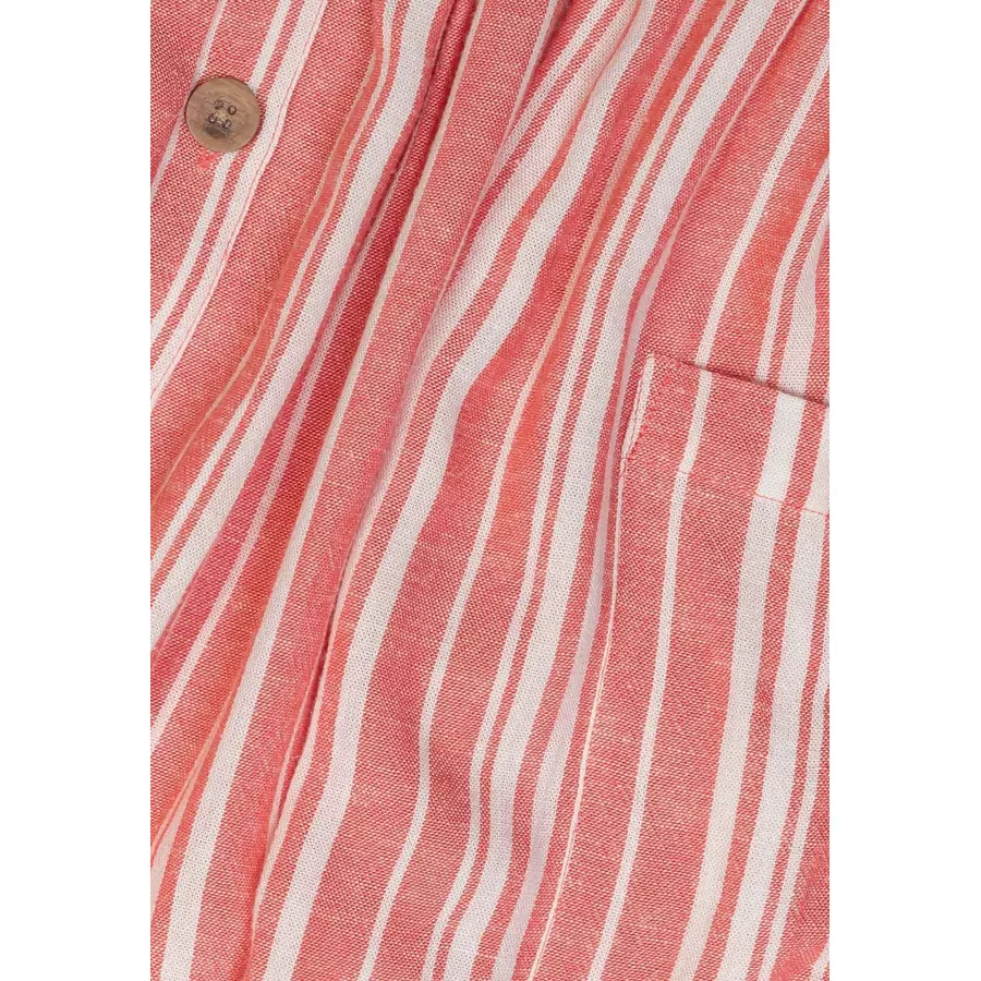 MINOTI Kleid mit Knopfleiste Korallrot