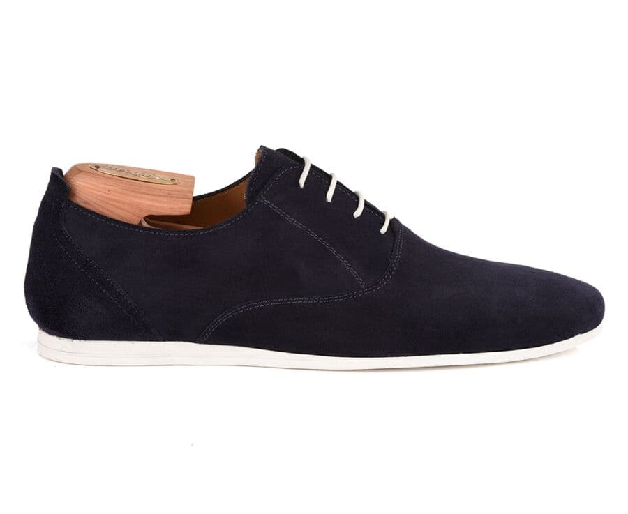 Richelieu homme casual Velours Marine - AIX