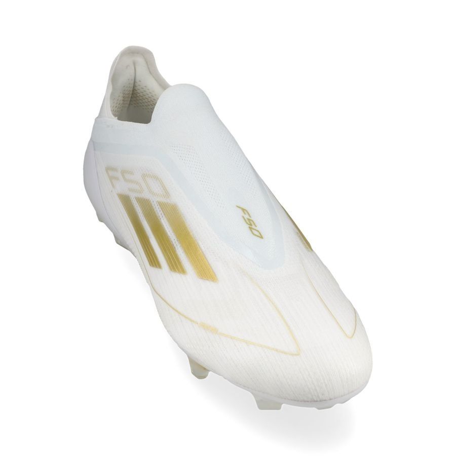 adidas F50 Elite Laceless FG Day Spark - Blanc/Doré/Blanc