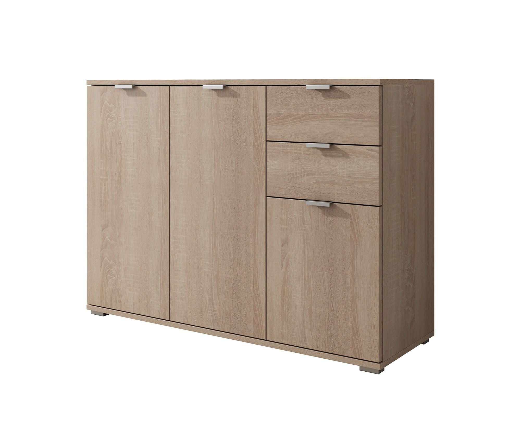 Adita 3 - Dressoir - Licht eiken - 107x35x75 cm