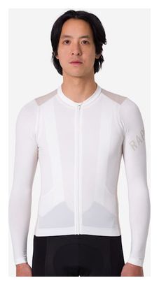 Maillot manches longues Rapha Pro Team Lightweight Blanc/Gris Homme