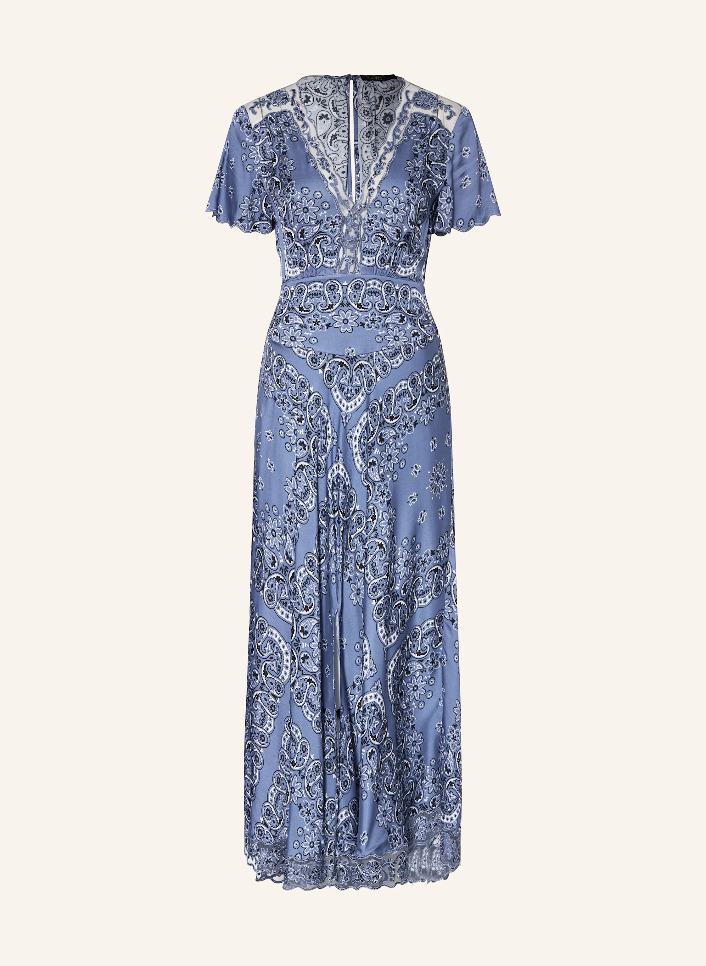 maje Satinkleid mit Cut-out