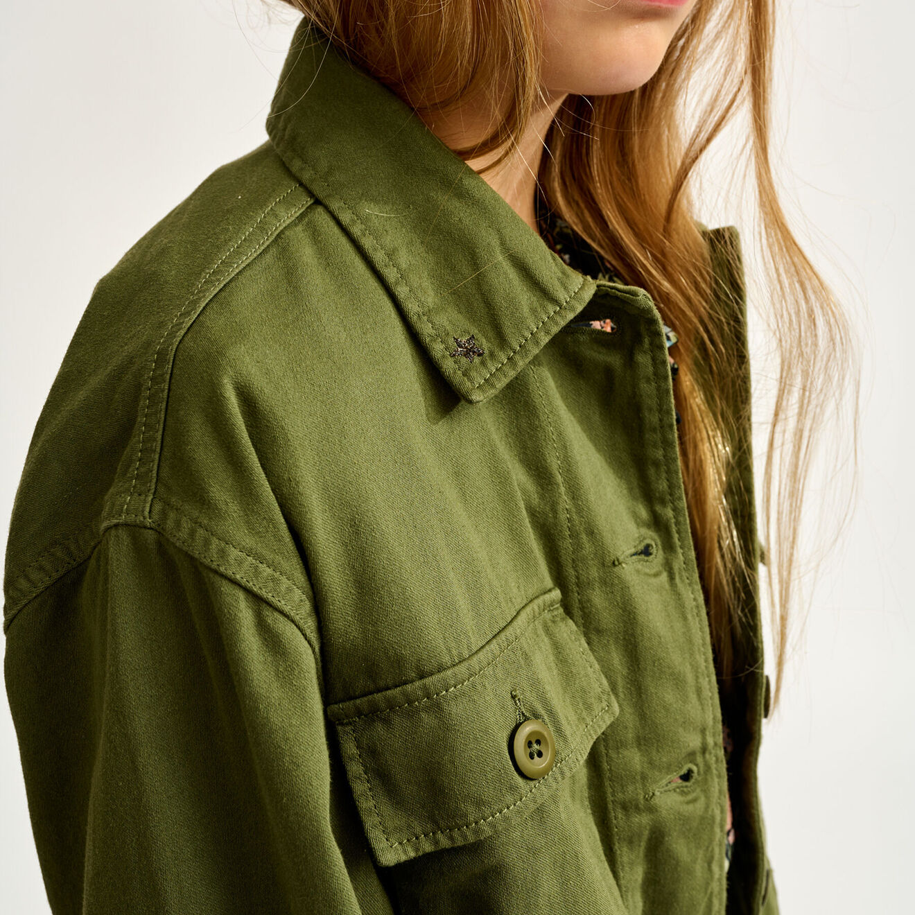 Bellerose Surchemise en jean Wazucar army