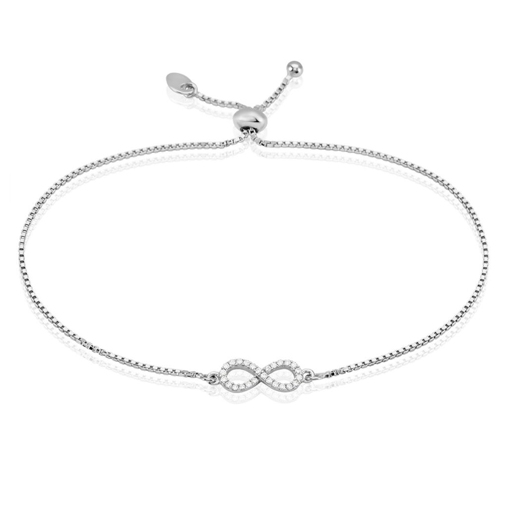 Bracelet Argent Blanc Anona Oxydes De Zirconium