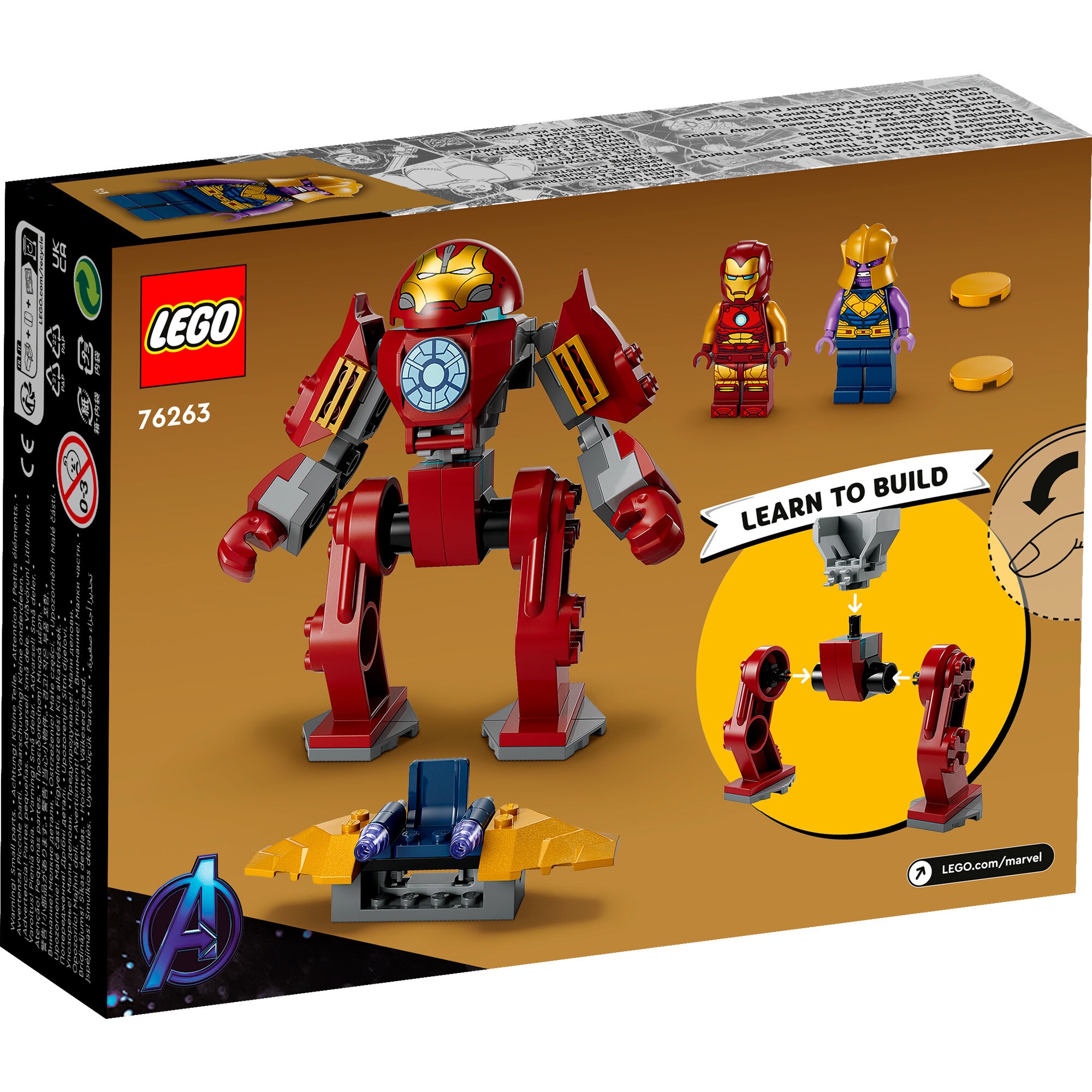 LEGO Konstruktionsspielzeug Marvel Super Heroes Iron Man Hulkbuster vs. Thanos