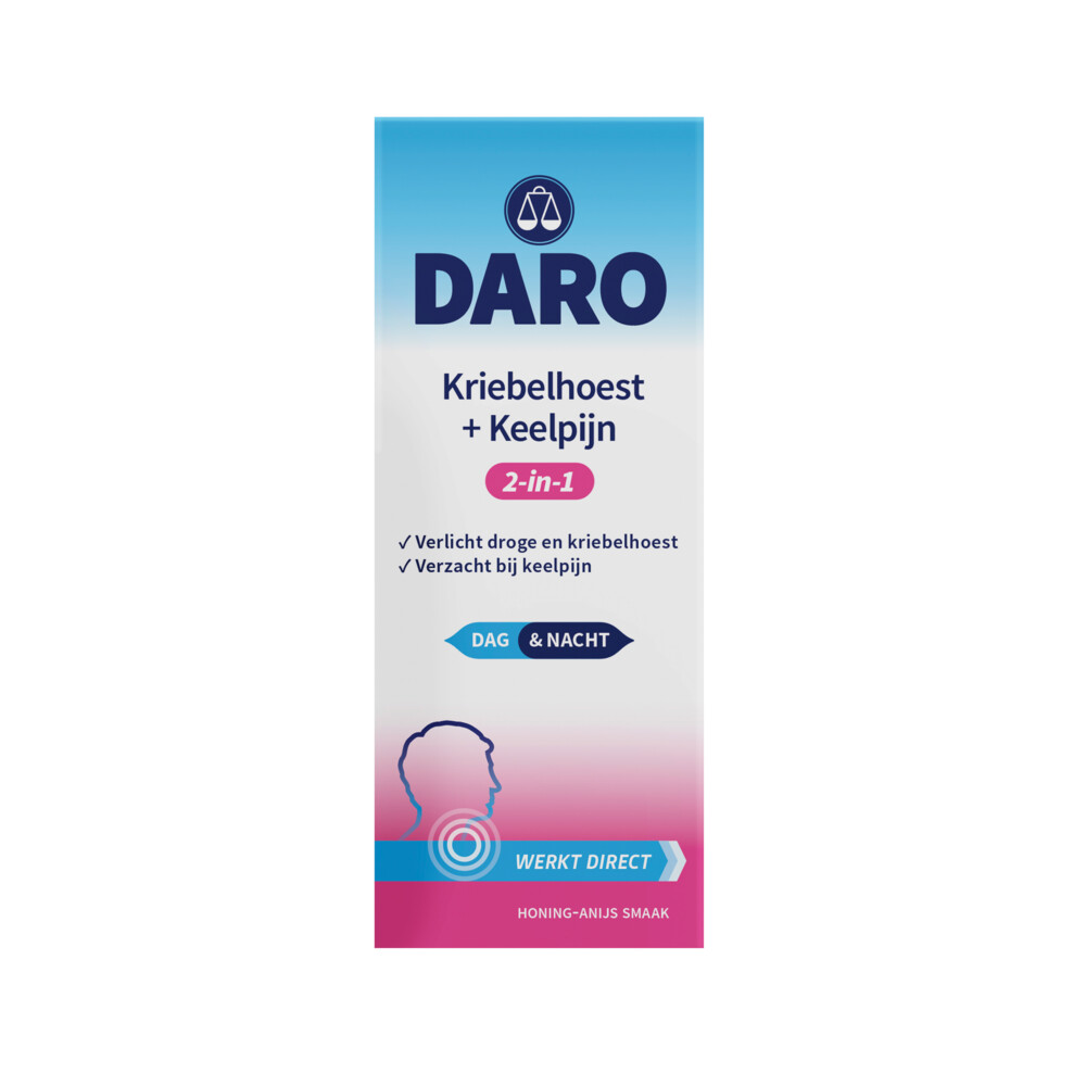 Daro 2-in-1 Kriebelhoest + Keelpijn 150 ml