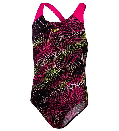Speedo Bådedragt - Allover Splashback JF - Blåck/Pink