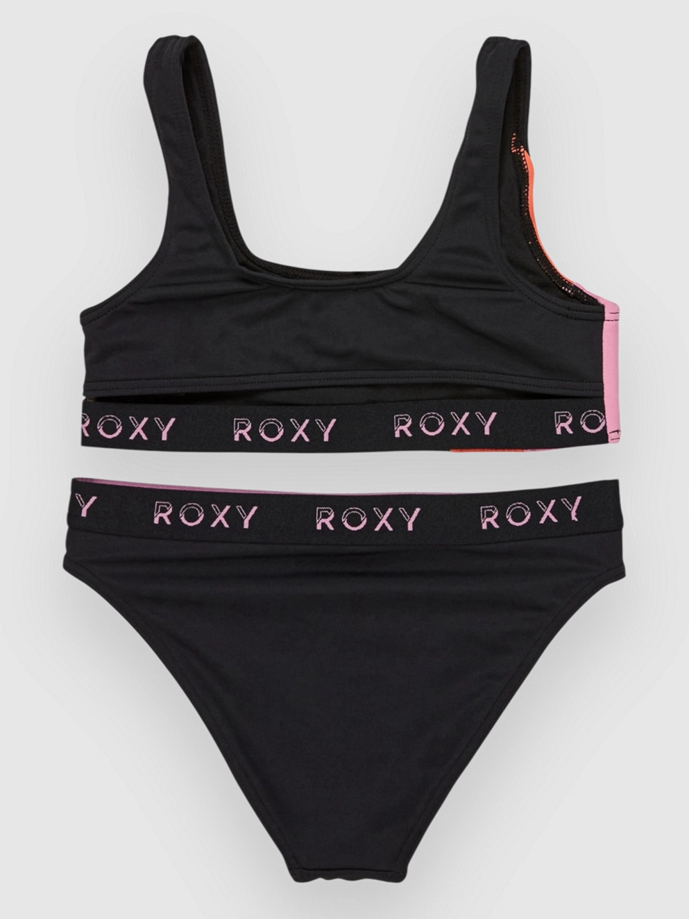 Roxy Colorblock Kids Bikini Set anthracite