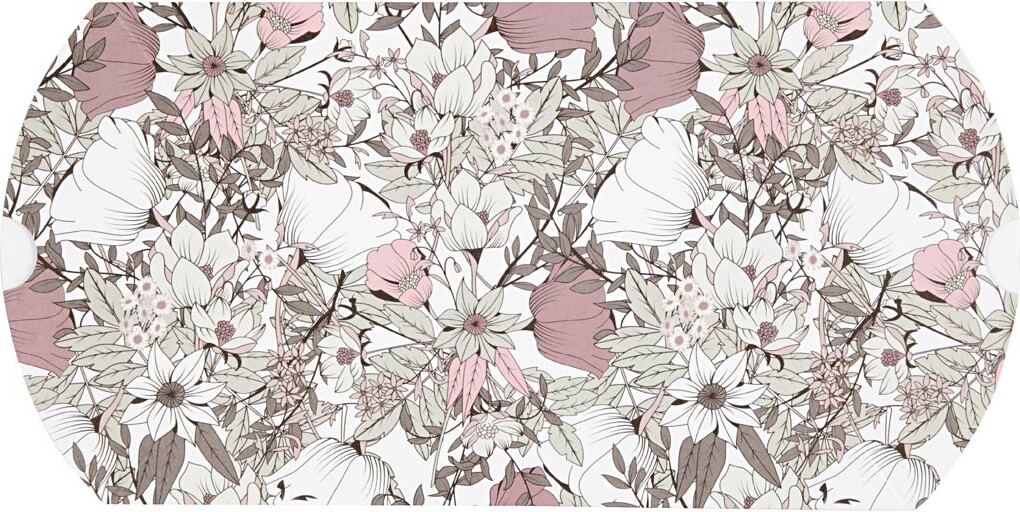 Gaveæske - Blomster - Str. 18X15X6 CM - 300 G - Brun - 3 Stk
