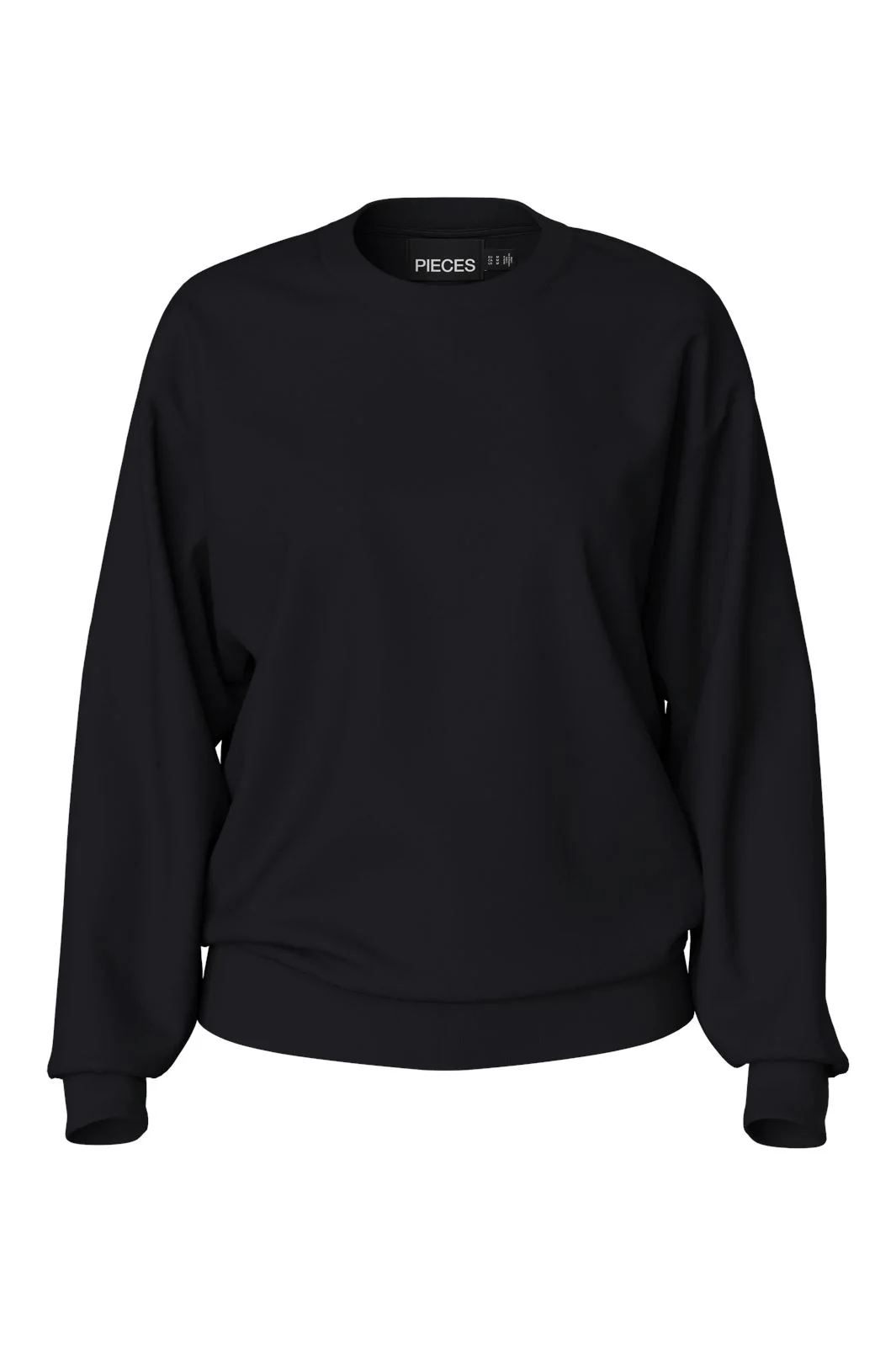 Pieces Pcchilli Ls Oversized Sweat 4701482 black