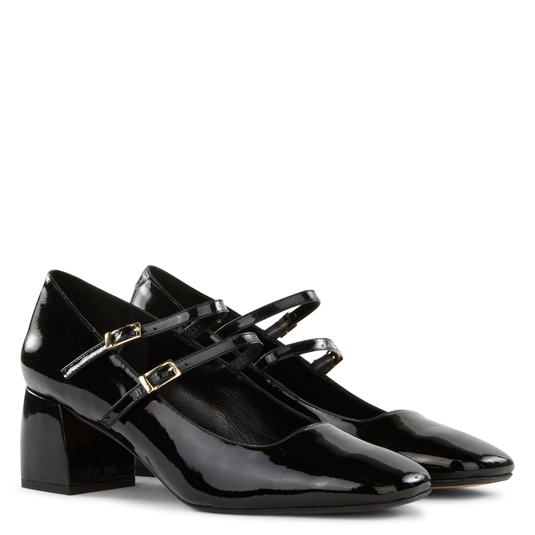BABE - Babies en cuir métallisé | Noir