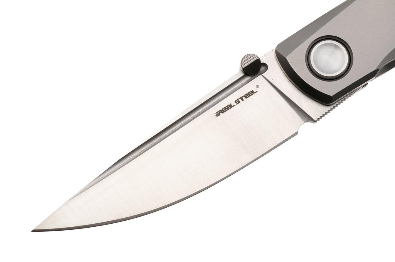 Real Steel Luna Boost 7071-2 Satin N690, Grey Titanium, zakmes, Poltergeist design