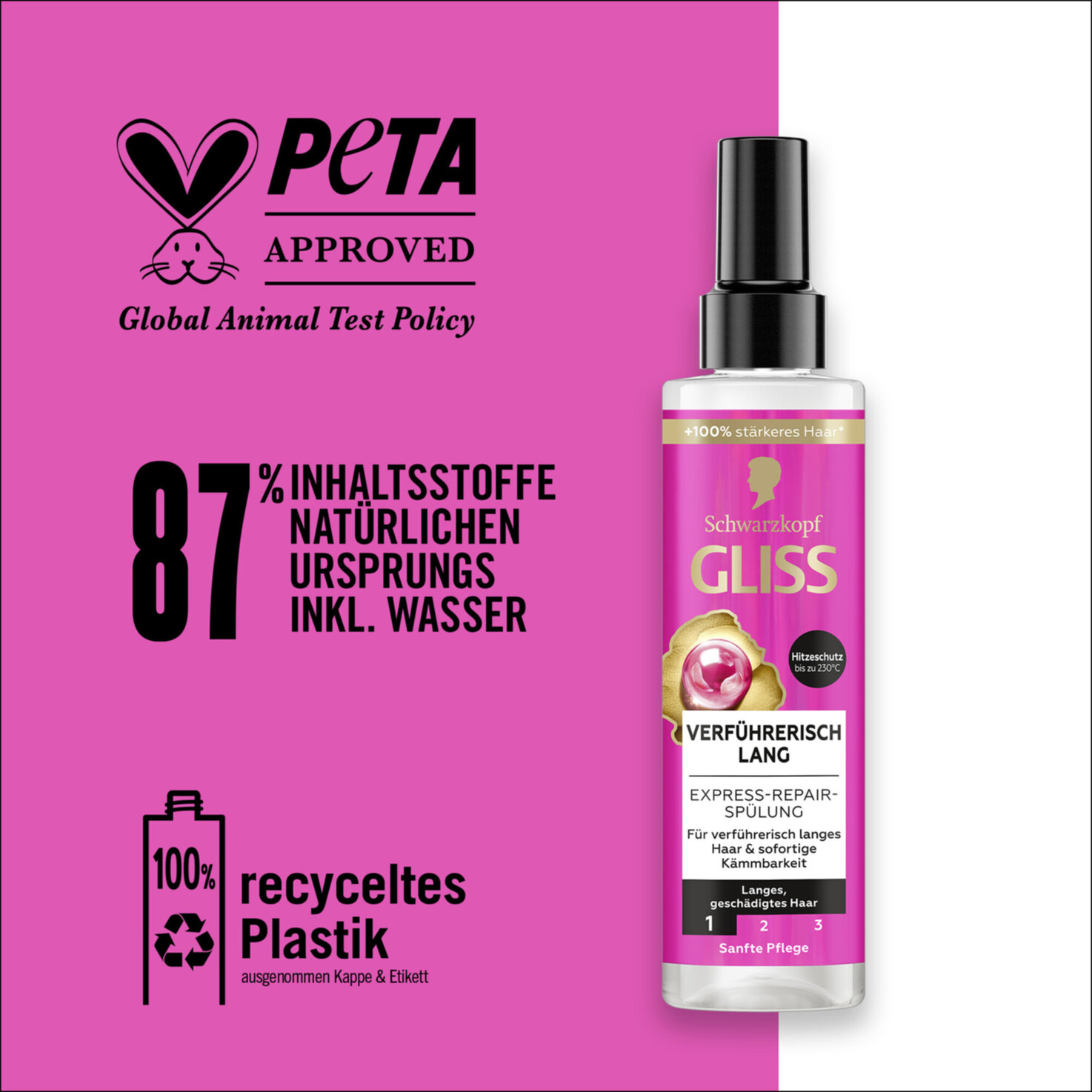 Schwarzkopf Gliss Express-Repair-Spülung Verführerisch Lang