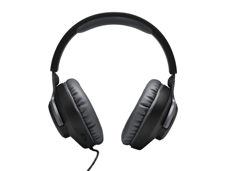 JBL Headset Quantum 100 Schwarz Kabelgebundenes Over-Ear-Gaming-Headset mit abnehmbarem Mikro