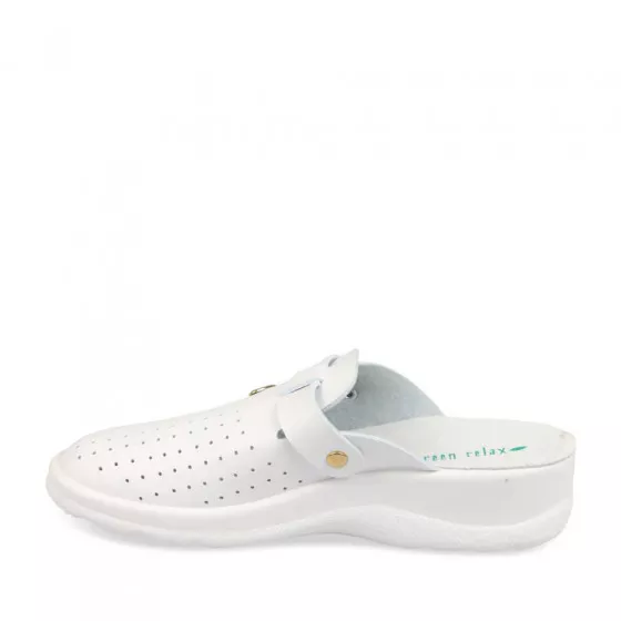 Mules BLANC GREEN RELAX