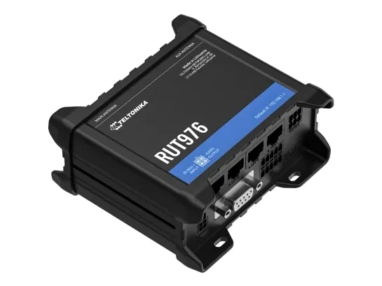 Teltonika RUT976 - Trådløs router - mesh - WWAN 4-port switch - 5G, LTE - 4G, 5G - DIN monterbar på skinne, væg-monterbar, overflademonterbar