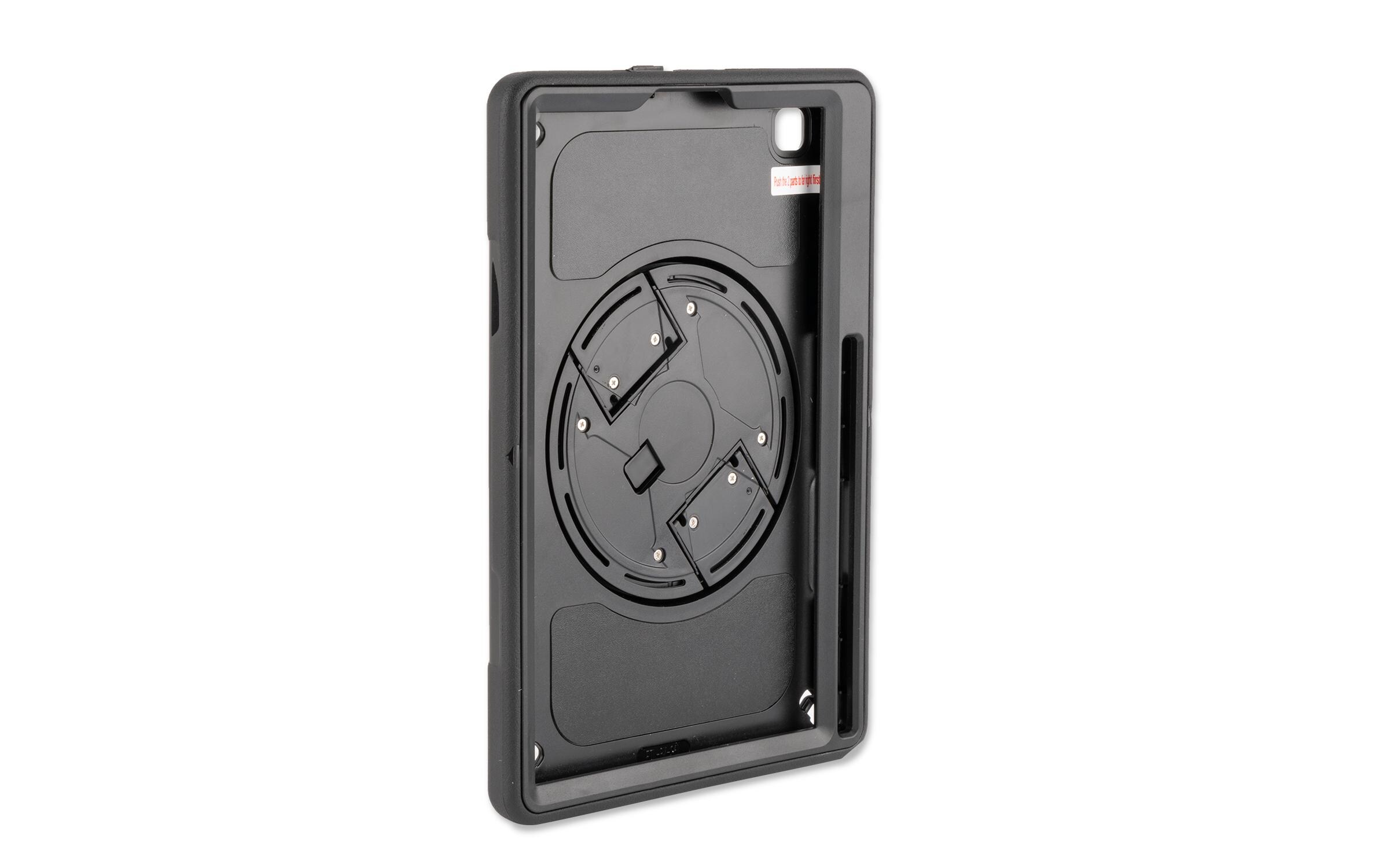 Tablet Back Cover Rugged GRIP Galaxy Tab S6 Lite SchwarzRobustes Tablet-Case mit Handschlaufe und Standfuss