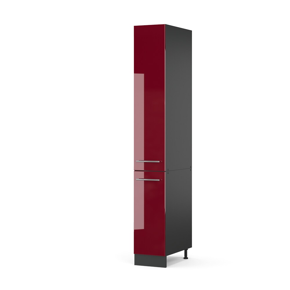Vicco Apothekerhochschrank 30 cm Bordeaux Hochglanz Küchenschrank Hochschrank Küchenzeile Fame-Line