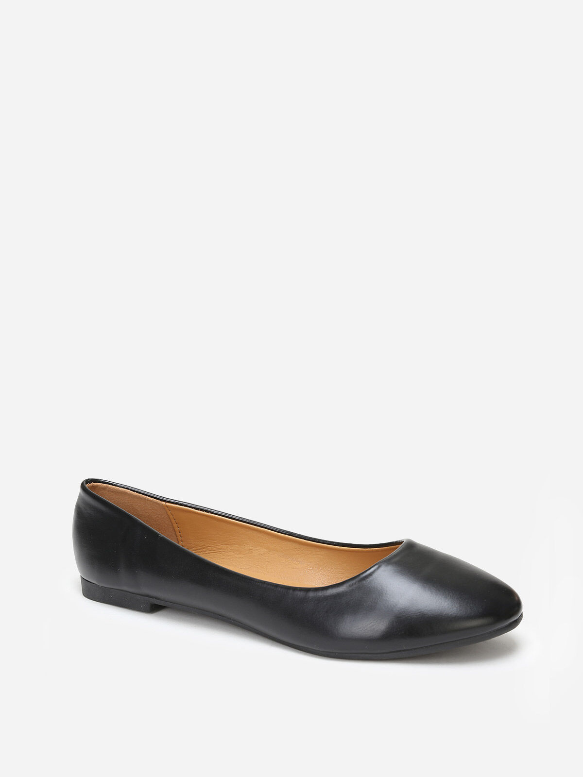 Ballerines à bout arrondi grandes tailles- Noir