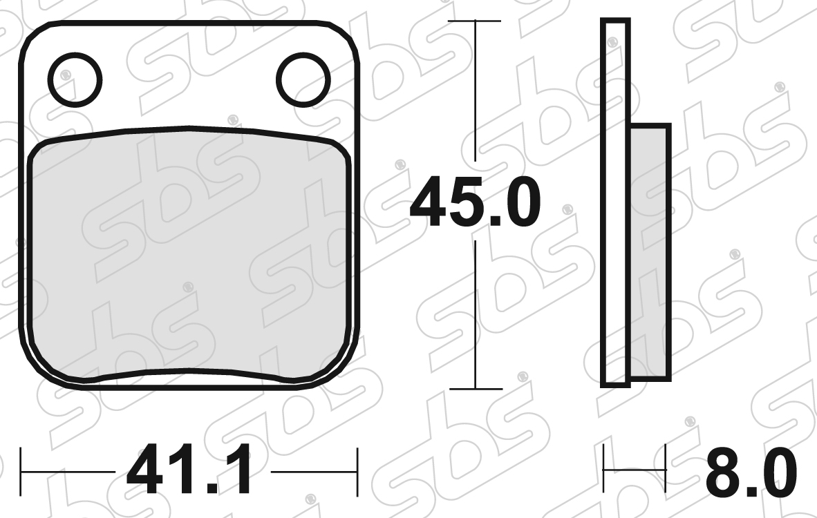 SBS - Plaquettes de frein 536 SI