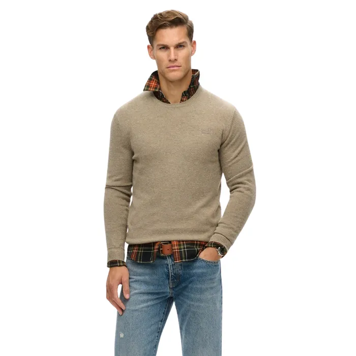 Superdry Essential Slim-Fit Crew Jumper Sweater Heren
