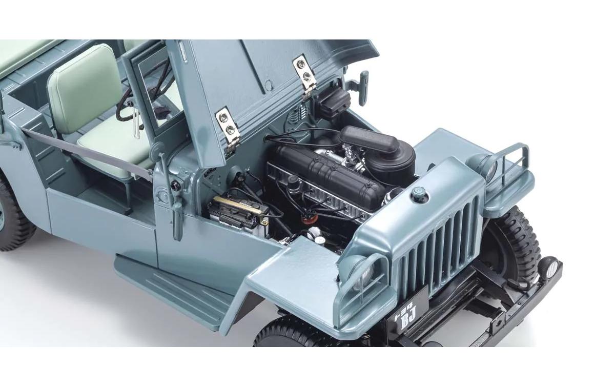 Toyota Land Cruiser BJ Blaugrün, 1:18<br>Detailgetreues Modellauto für Sammler im Massstab 1:18
