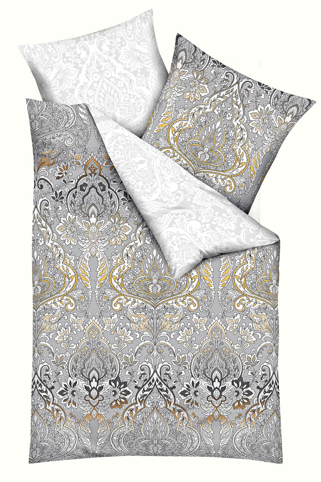 kaeppel Satin-Bettwäsche ESRA 155 x 200 cm silber