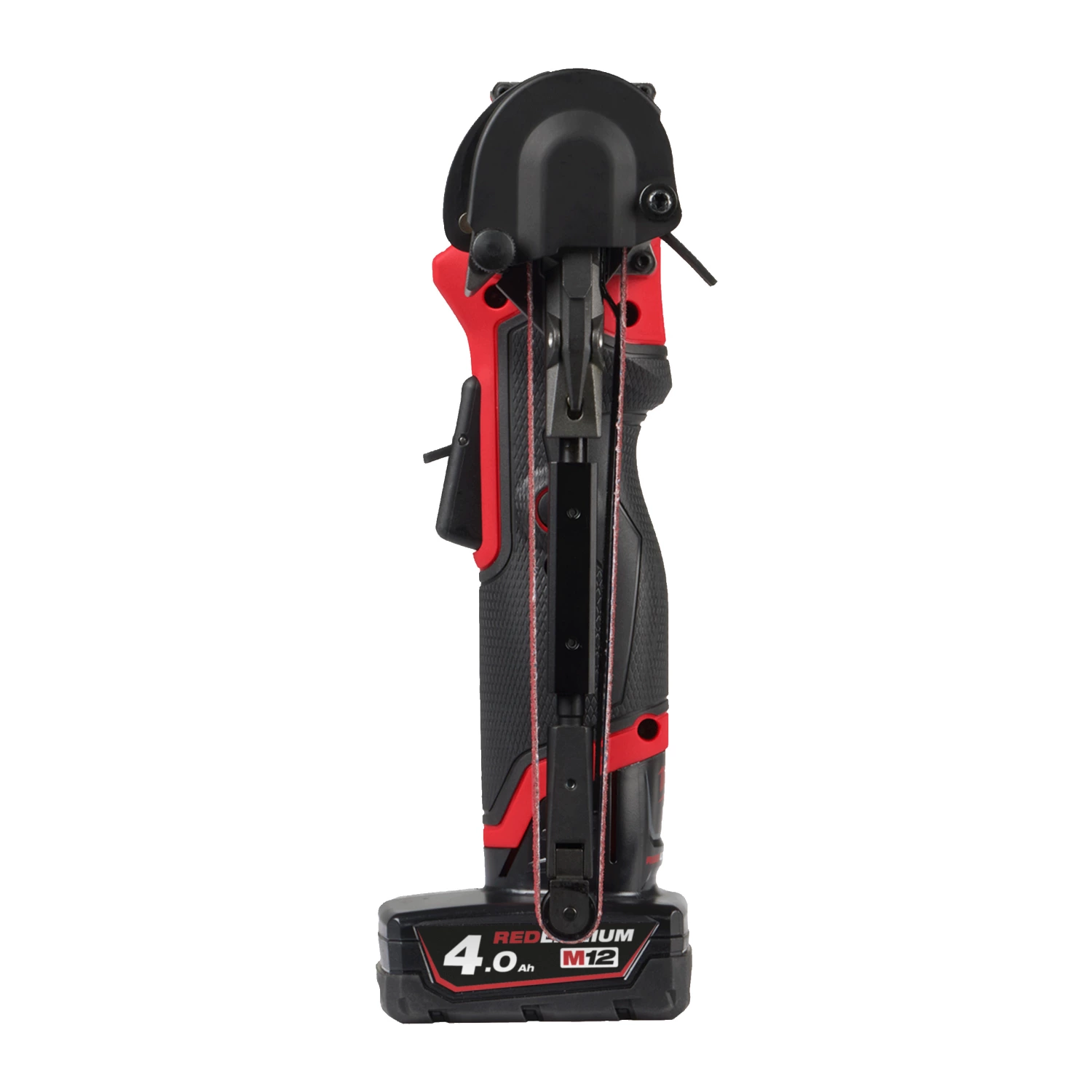 Milwaukee M12 FBFL13-402B FUEL™ bandvijl (2x 4.0 Ah accu) in transporttas - 13 mm - 12V