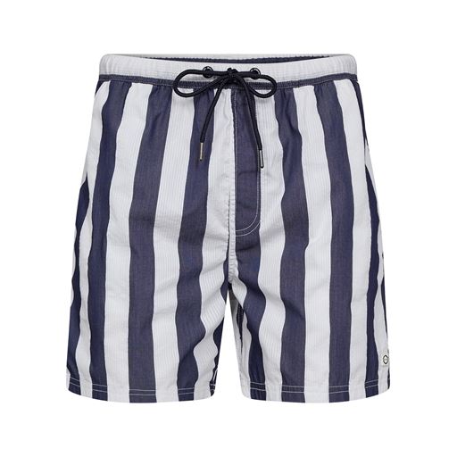 Bruun & Stengade Bahia Badeshorts, Navy/White, XL