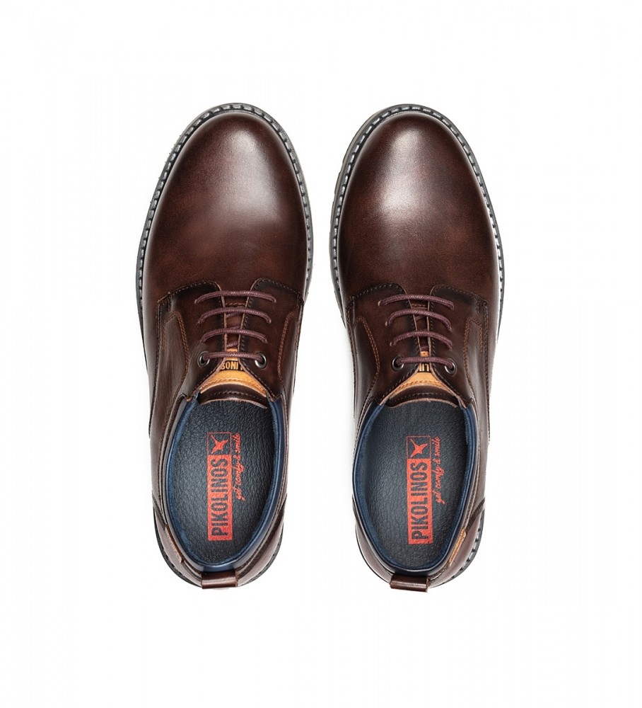 Sapatos Pikolinos Berna em couro marrom