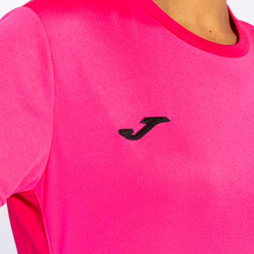 Camiseta Joma Winner II de manga curta rosa fluorescente