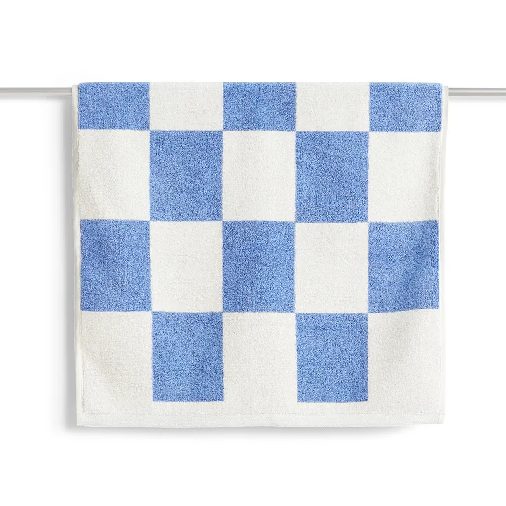 HAY - Check Badematte, 50 x 90 cm, sky blue