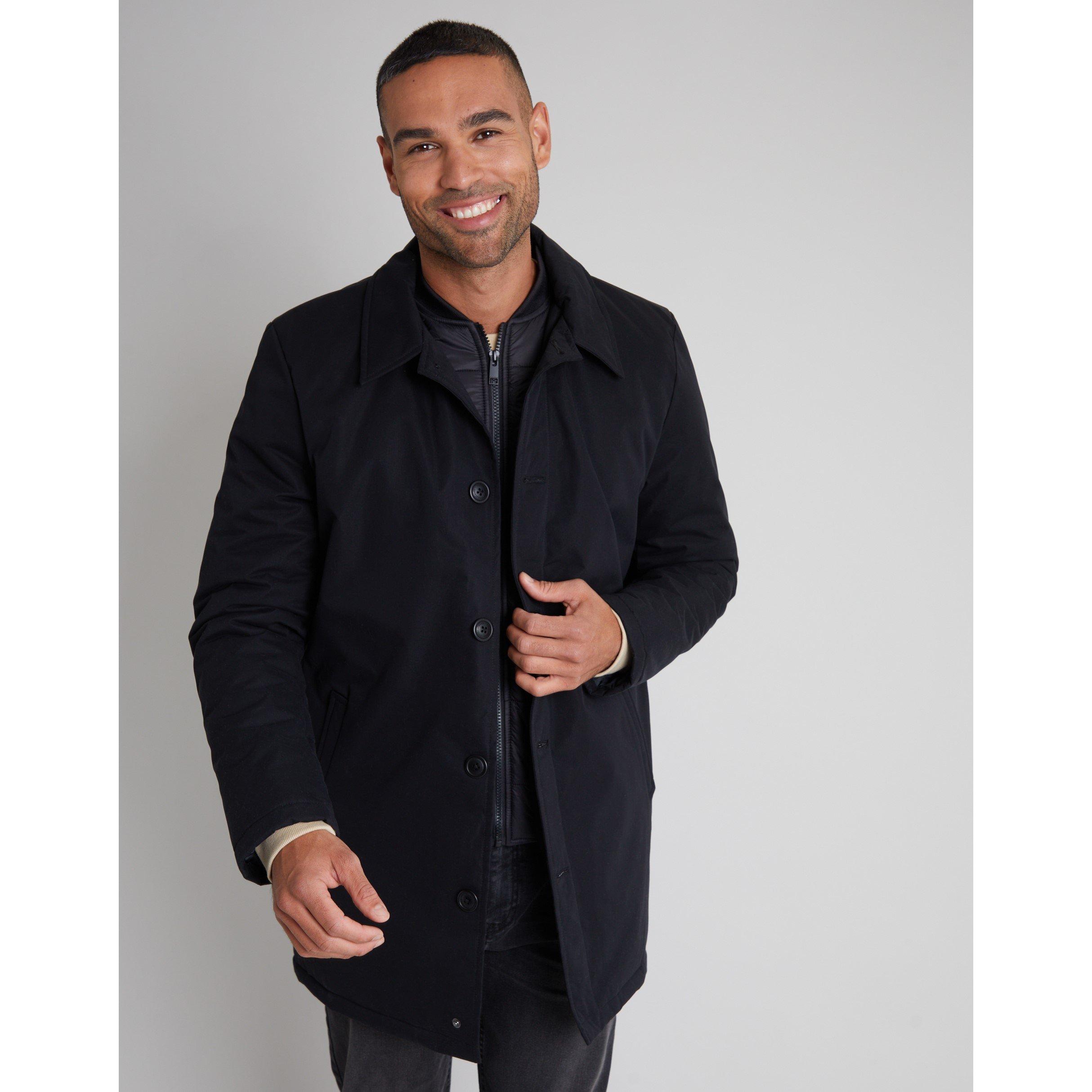 Threadbare TB Showerproof Padded Trench Coat Mens
