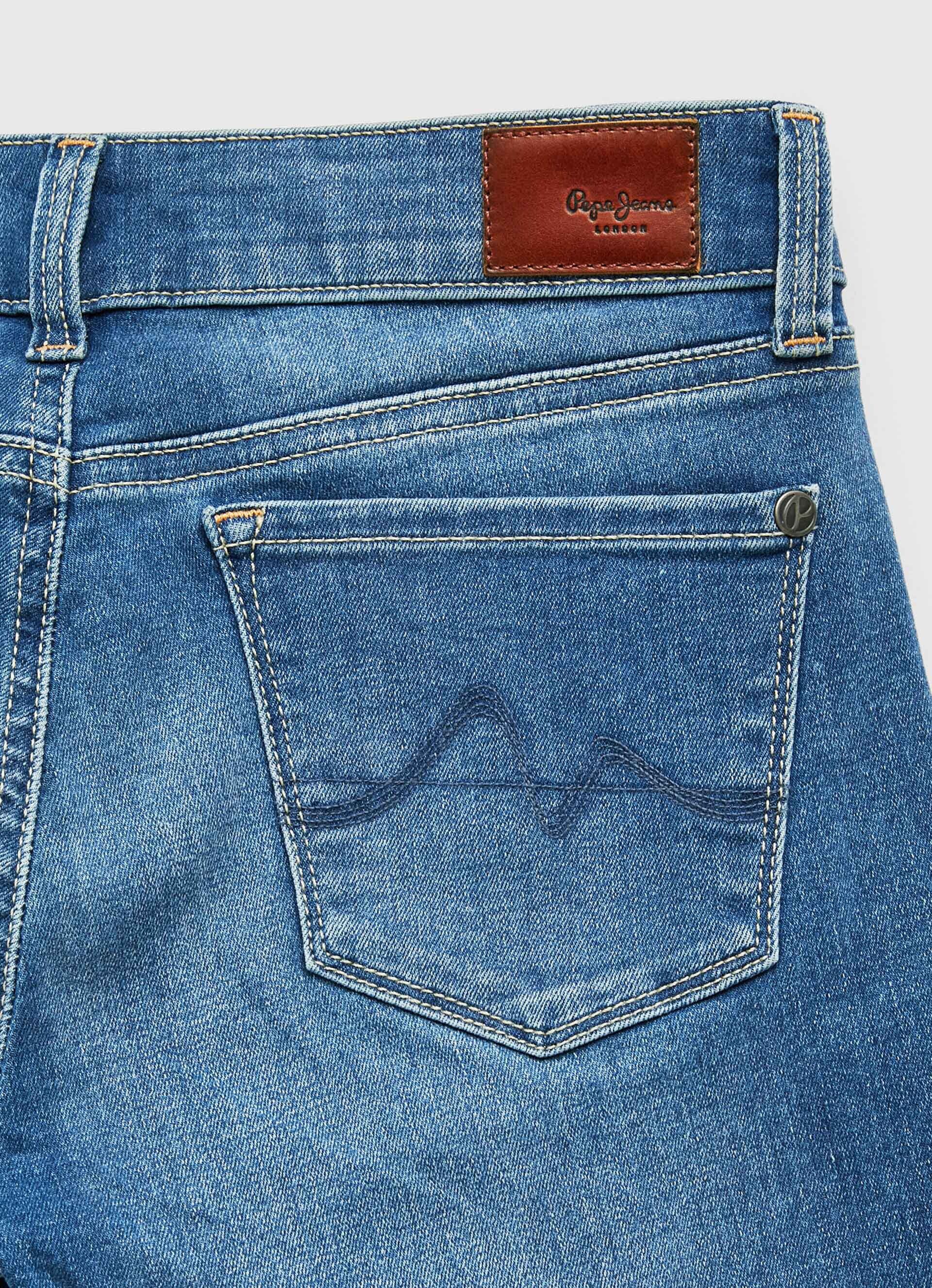 Calça jeans skinny de cintura média SOHO FIT - jeans