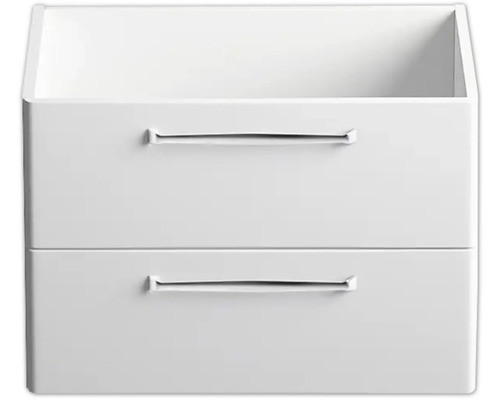 Pelipal Kumba badkamermeubelset, BxHxD 107 x 200 x 50 cm, glanzend witte fronten, 4-delige set met witte gegoten mineraalwastafel en badmeubel 99.770125091
