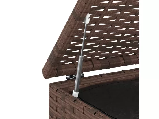 Boîte à coussins de résine marron 100 x 97.5 x 104 cm 02_0013160