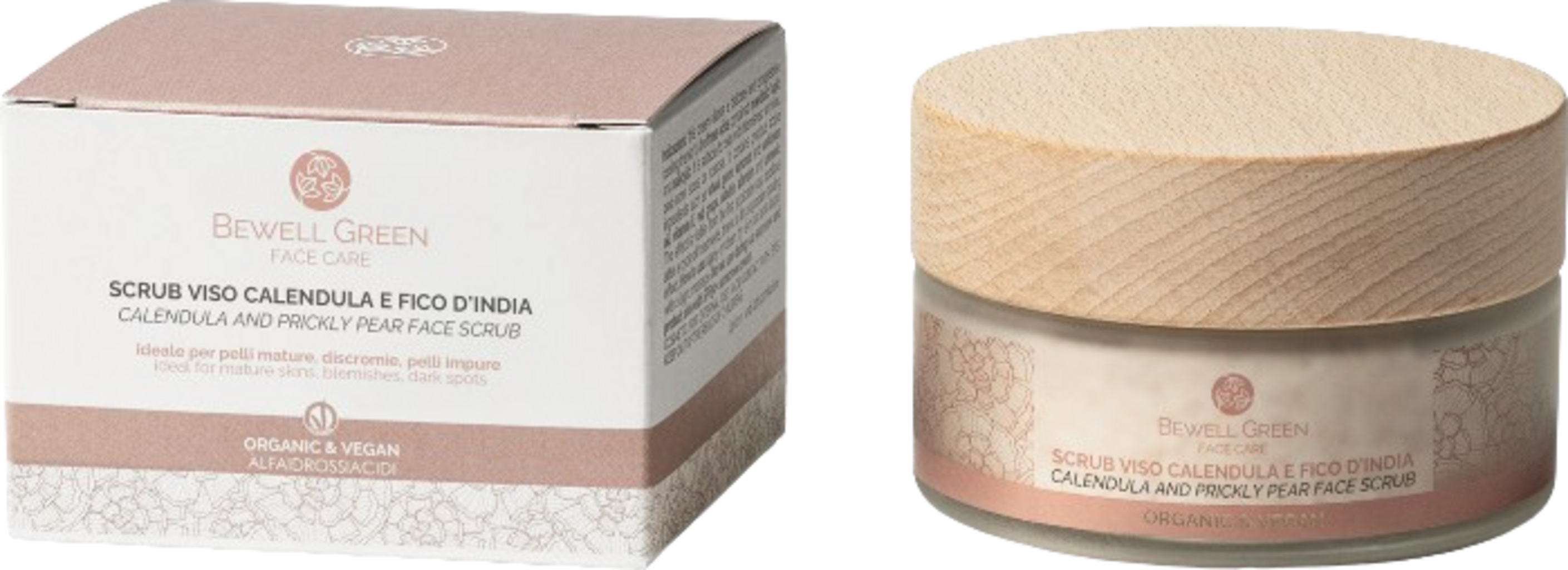 BeWell Green  Calendula & Prickly Pear Face Scrub, 100 ml