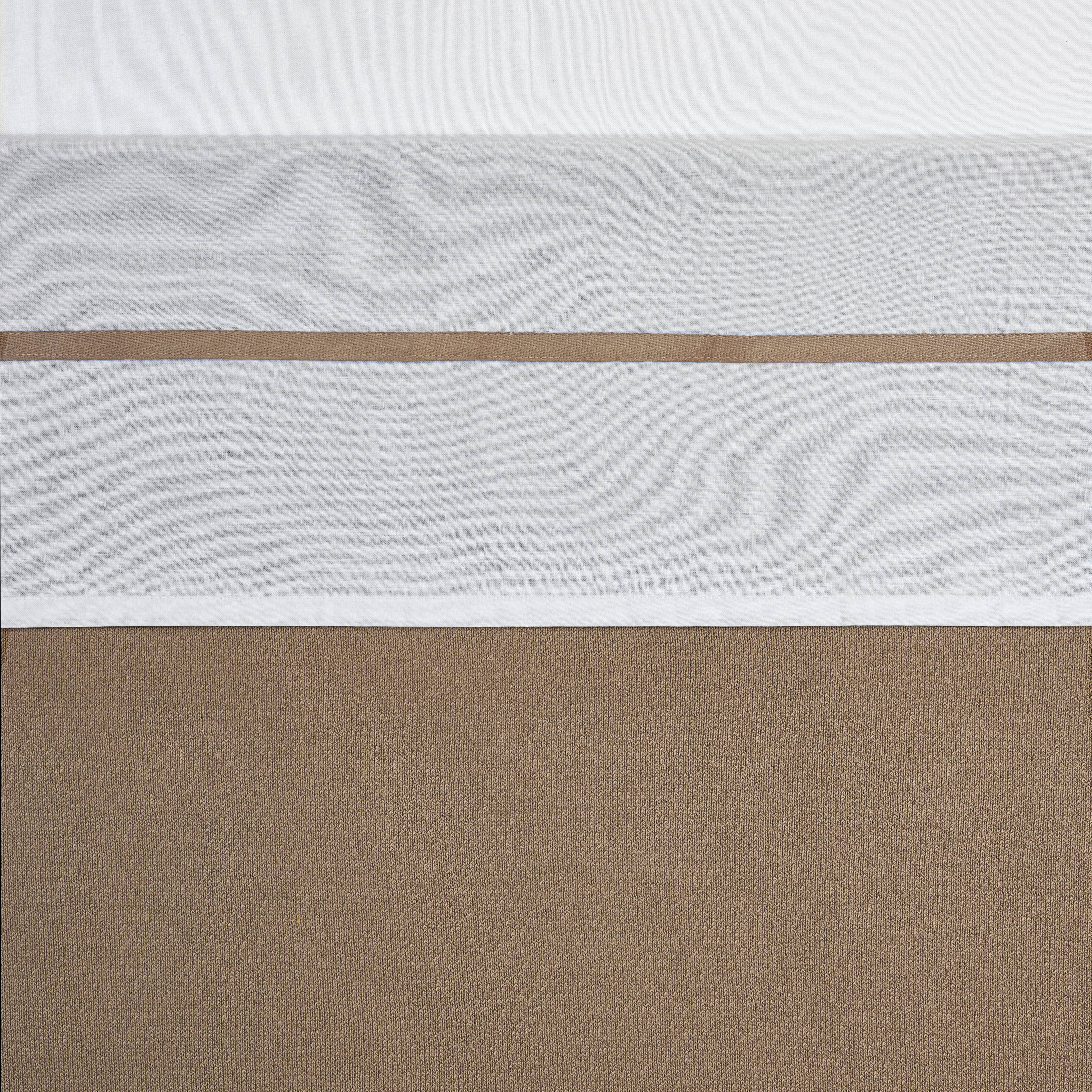 Meyco baby wieglaken Bies 75x100 cm taupe