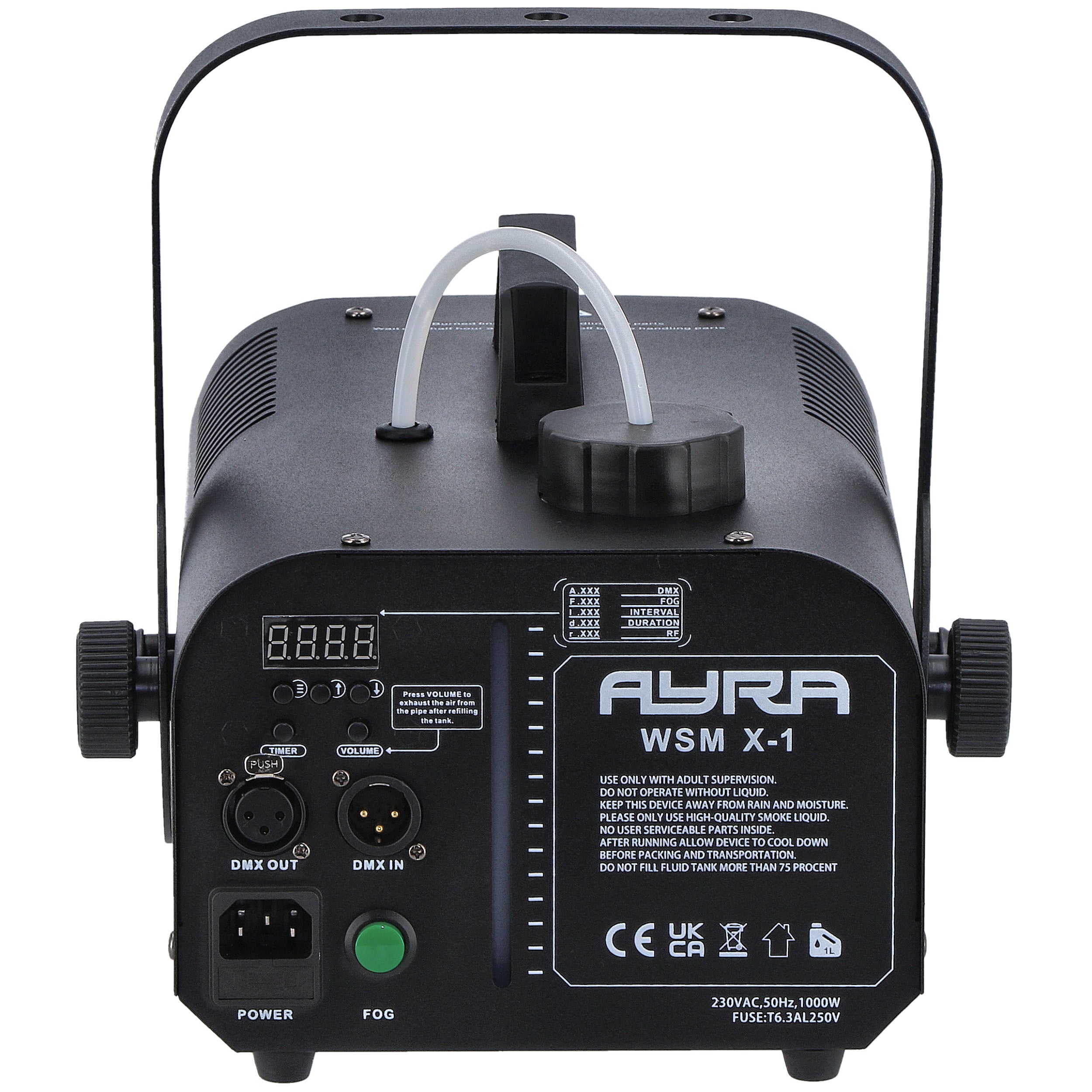 Ayra WSM X-1 rookmachine 900W DMX + remote