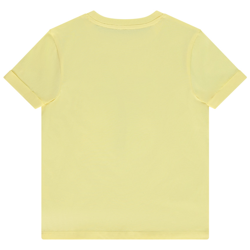 T-shirt manches courtes unies avec print fantaisie pour garçon