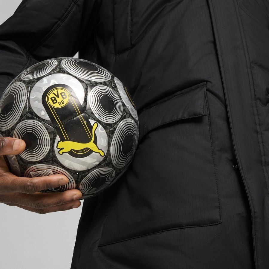 Dortmund Manteau d'Hiver - Noir/Faster Yellow
