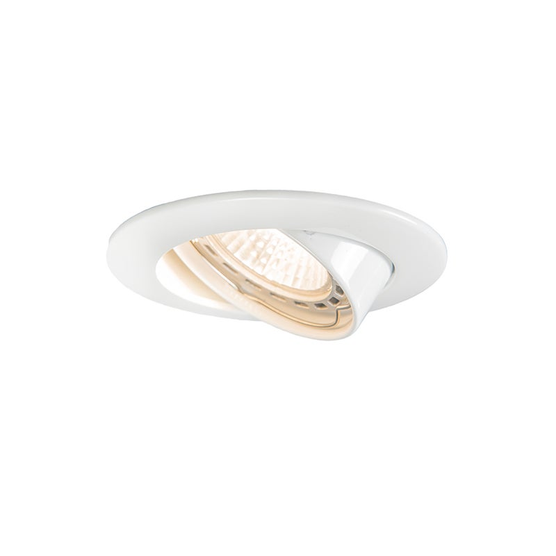Inbouwspot, kantelbaar, wit - Edu