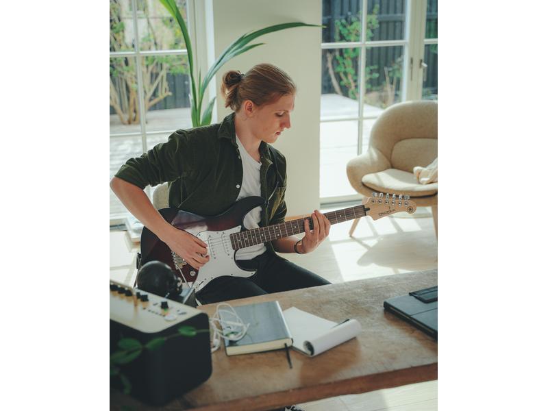 Yamaha E-Gitarre PACIFICA 112 V – Sonic Blue E-Gitarre für Anfänger