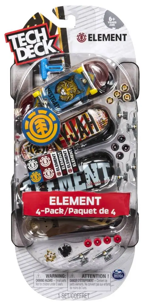 Tech Deck Assorted Multipack Fingerboards 4-Pak | SkatePro