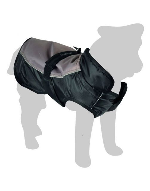 Flamingo Winterjas Zane Zwart&Grijs - Hondenkleding