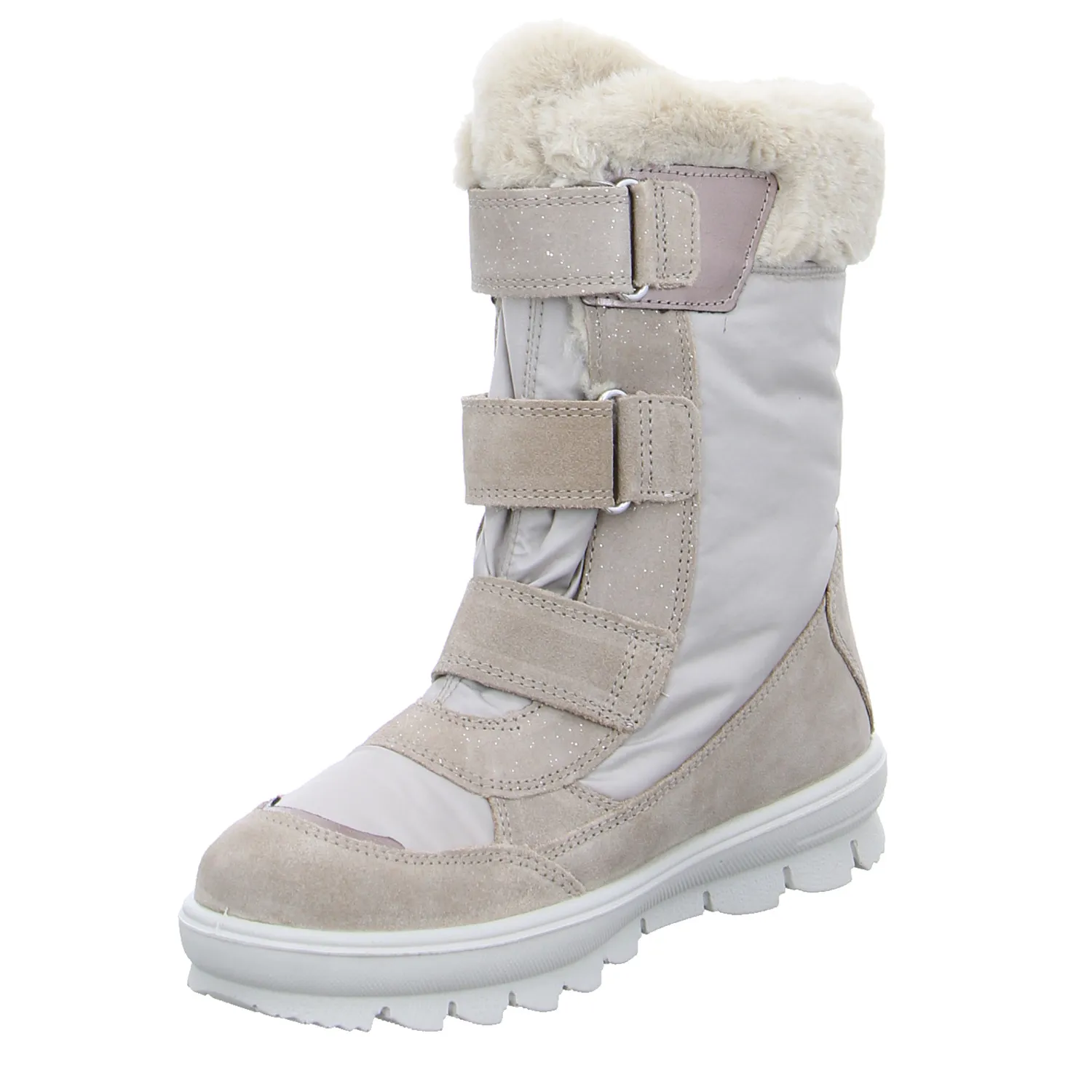 SUPERFIT Mädchen-Snowboot Membrane Beige Textil  Mädchen Winterstiefel