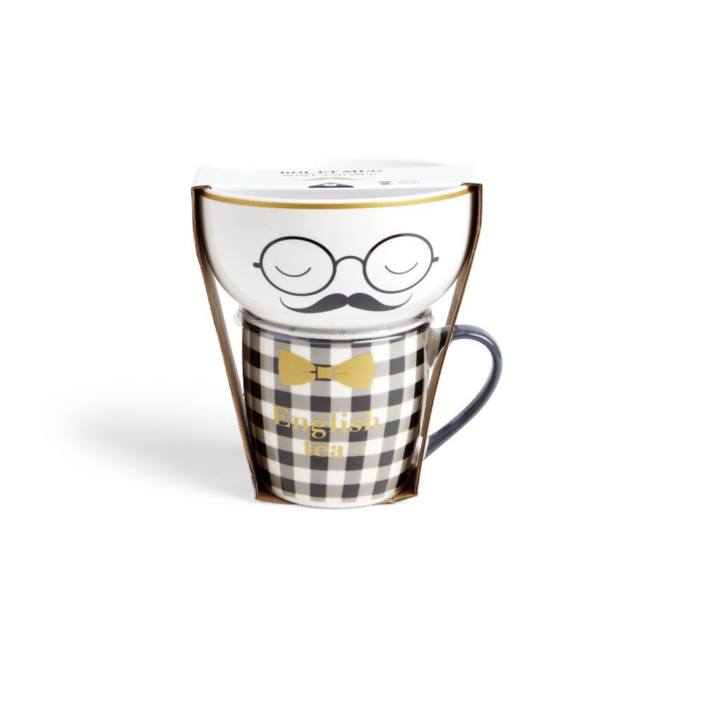 Mug 35,5cl avec bol Monsieur 52cl